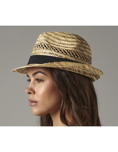 B-B730-Straw Summer Trilby